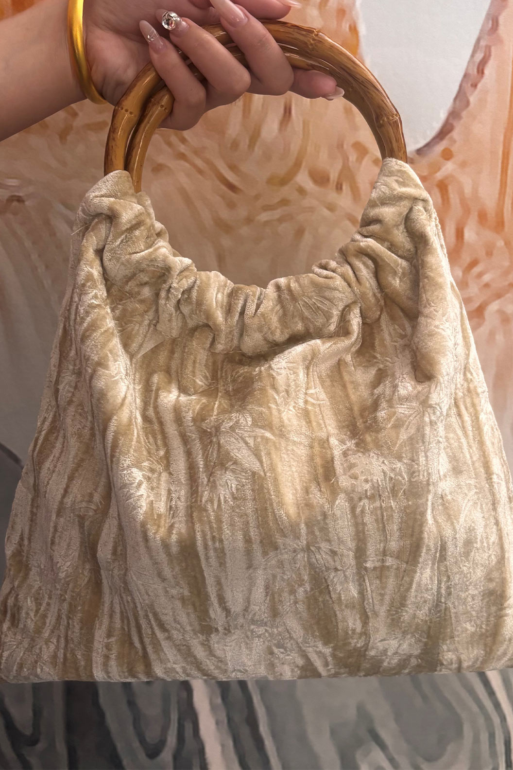 Embroidered Handbag Tricolor Embroidery for Qipao