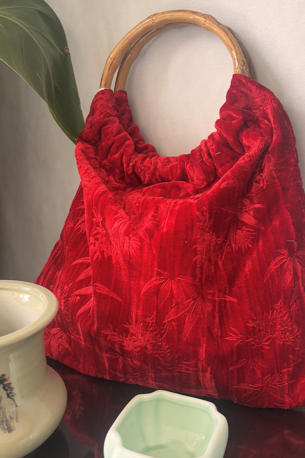 Embroidered Handbag Tricolor Embroidery for Qipao