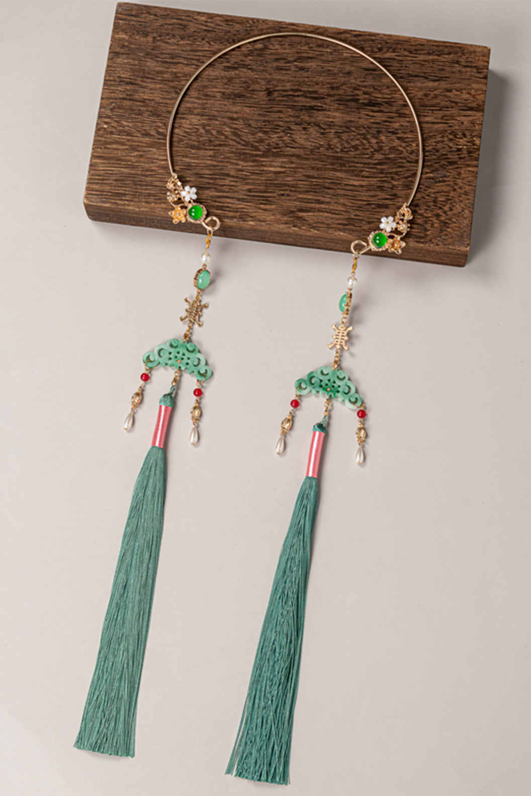 Ming Dynasty Handmade Double Tassel Choker Chinese Style Necklace