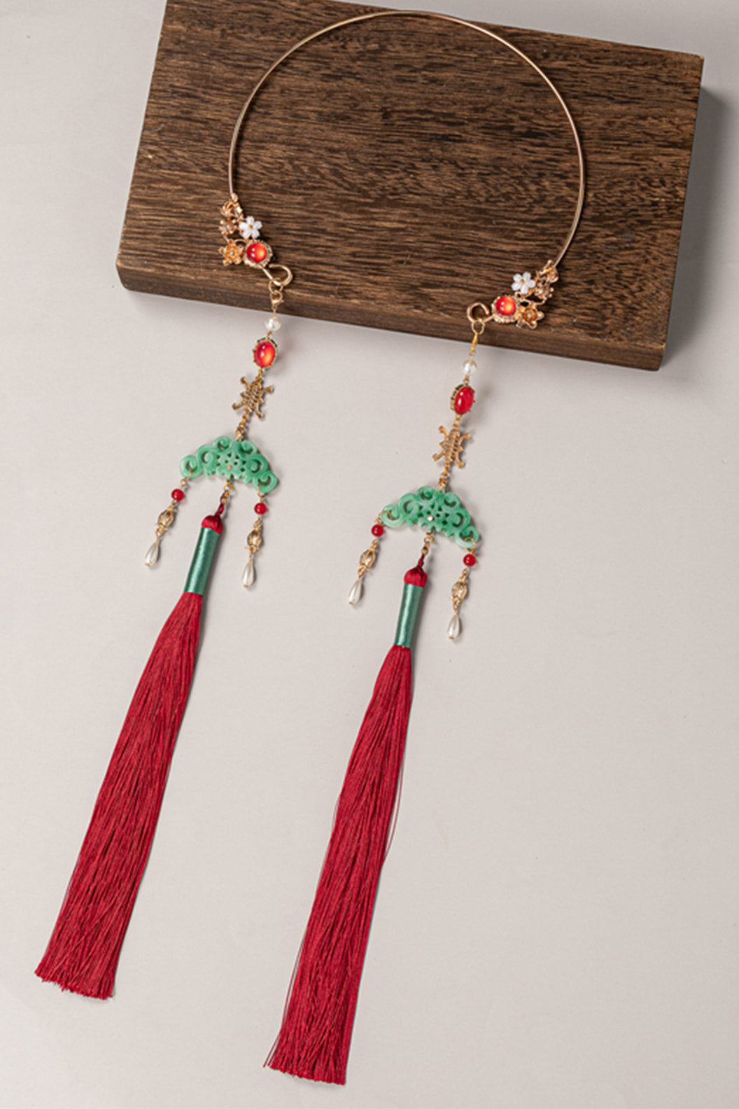 Ming Dynasty Handmade Double Tassel Choker Chinese Style Necklace