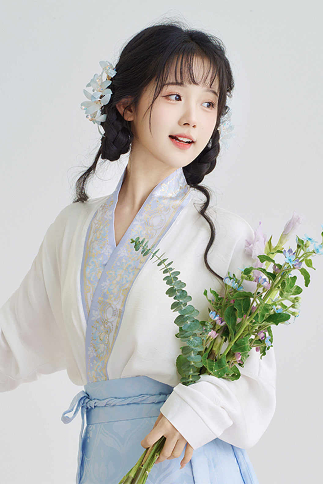Ming Dynasty Hanfu clothing Ma Mian Skirt Brocade Imitation Makeup Pink Hanfu dress - yuanwei 鸢尾