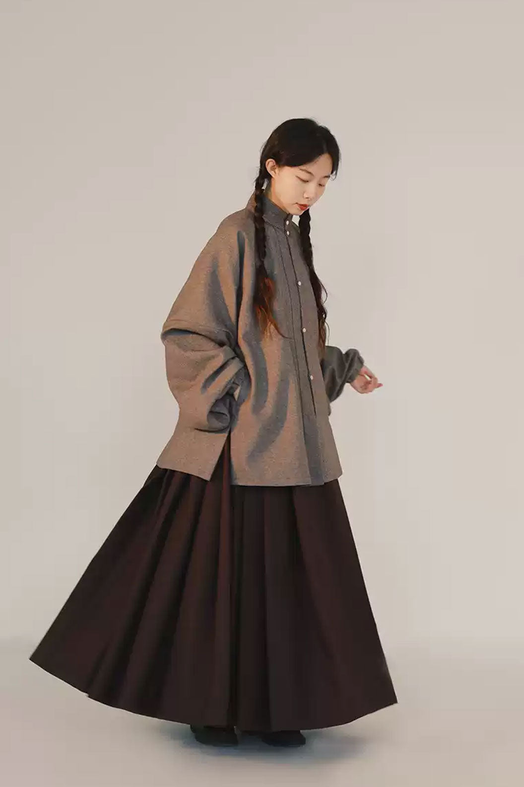 Ming dynasty hanfu liling top easy wear mamian skirt - gancao 甘草