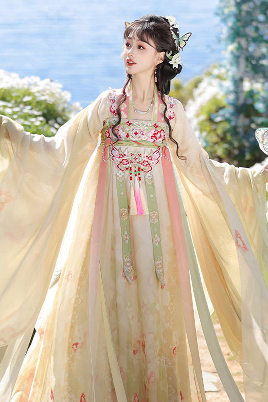 Ming Dynasty Improve Purple Hanfu Dress Chinese Style Dress - huawu 花雾