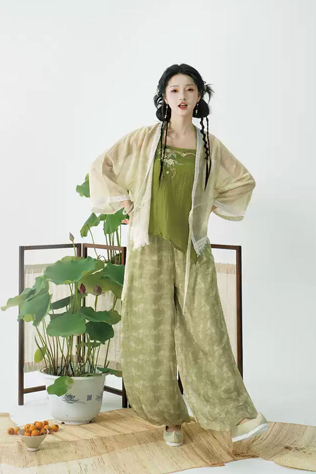 Modern Hanfu  3 Colors and Lantern Pants for Daily Commuting - xiaobinggun 小冰棍