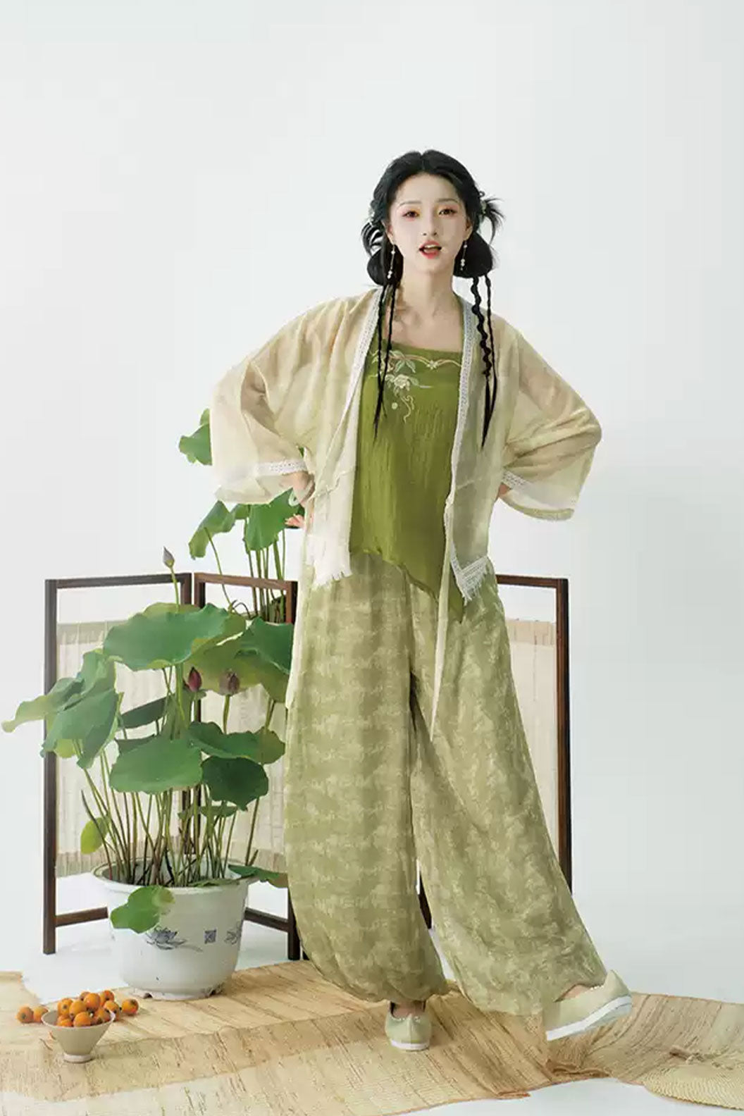 Modern Hanfu  3 Colors and Lantern Pants for Daily Commuting - xiaobinggun 小冰棍