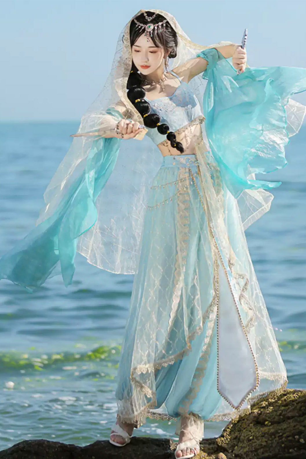 Modern Hanfu clothing Tianzhu Dunhuang Western Regions Goddess Hanfu dress - tianzhu 天竺