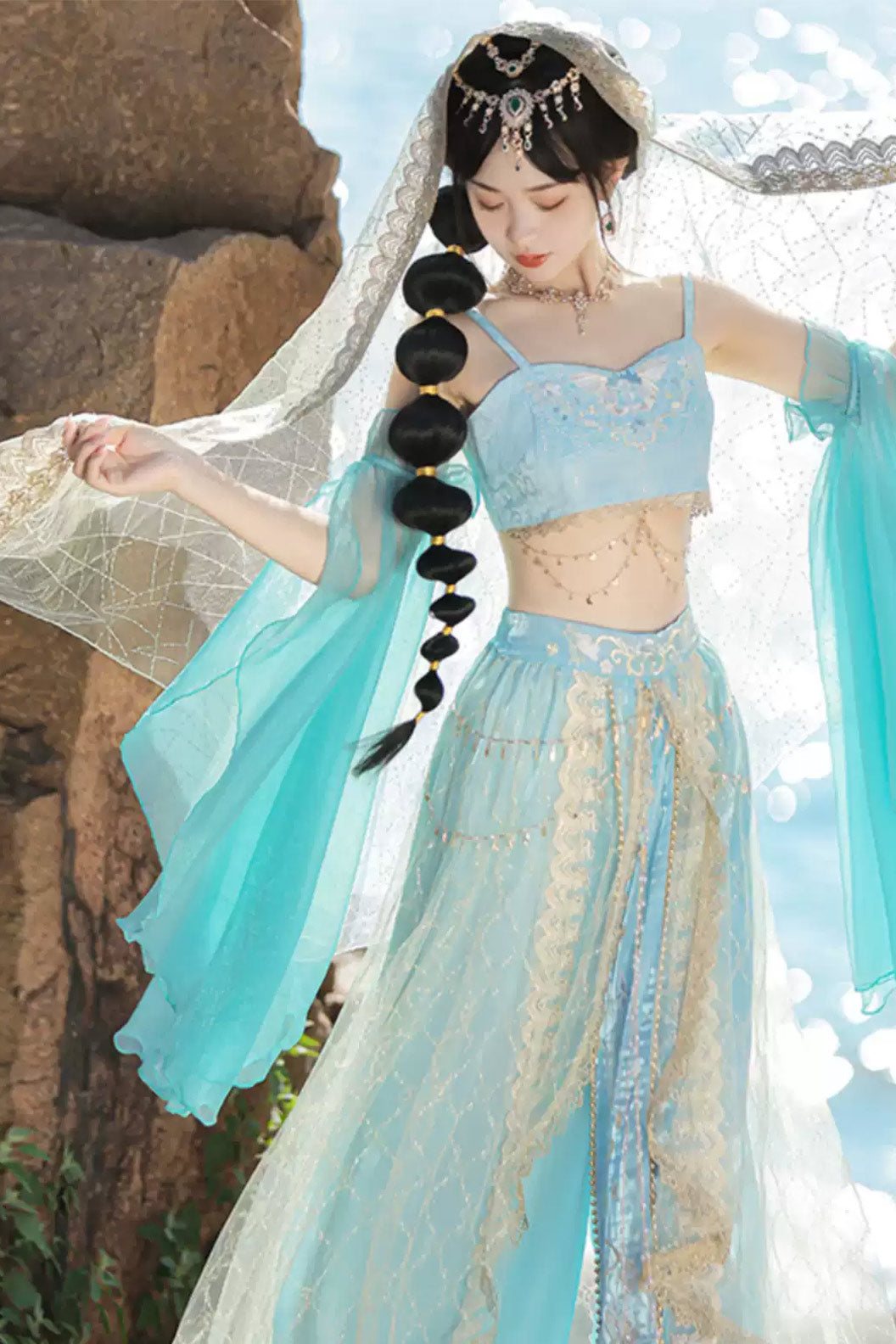 Modern Hanfu clothing Tianzhu Dunhuang Western Regions Goddess Hanfu dress - tianzhu 天竺