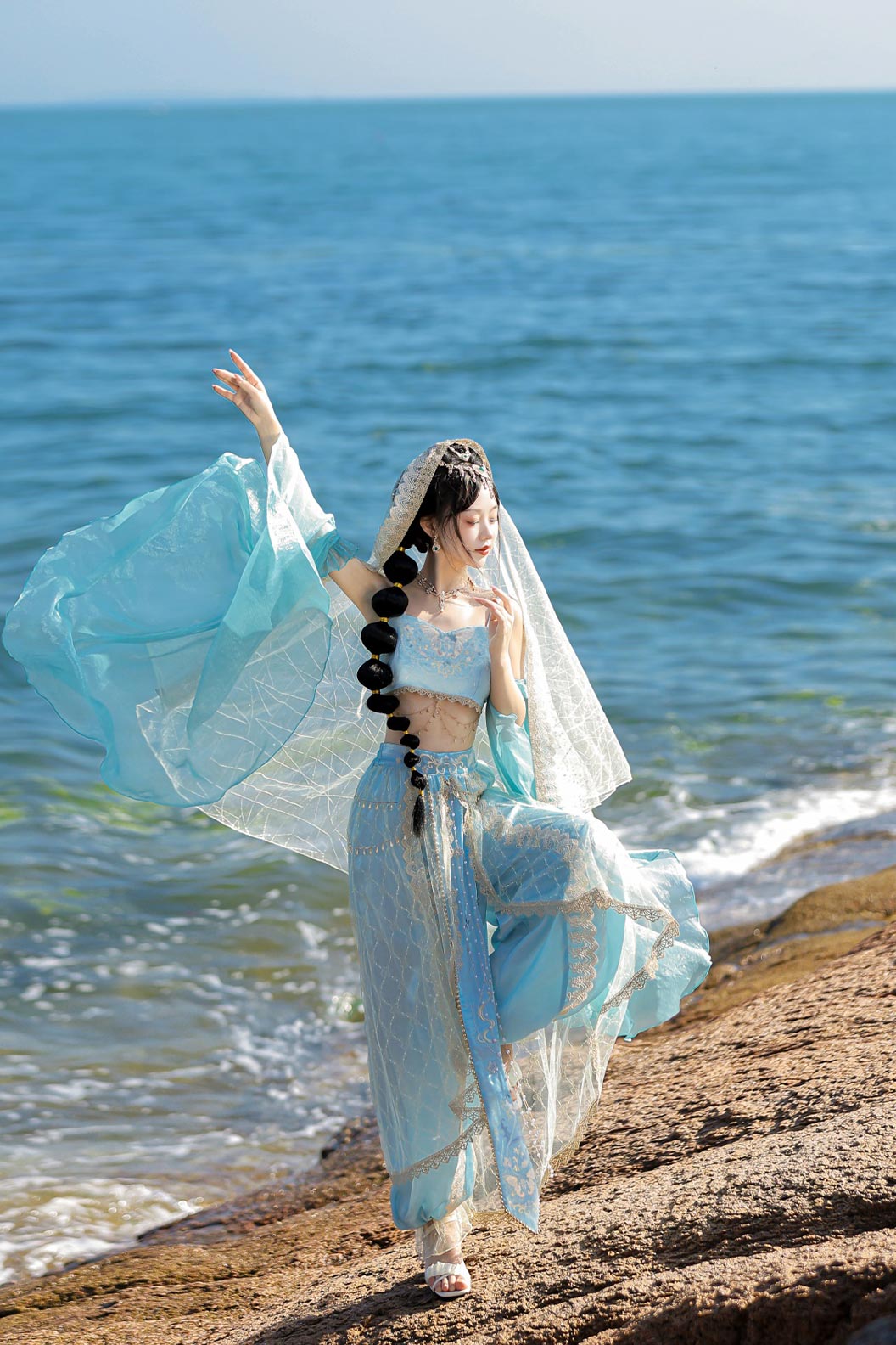 Modern Hanfu clothing Tianzhu Dunhuang Western Regions Goddess Hanfu dress - tianzhu 天竺