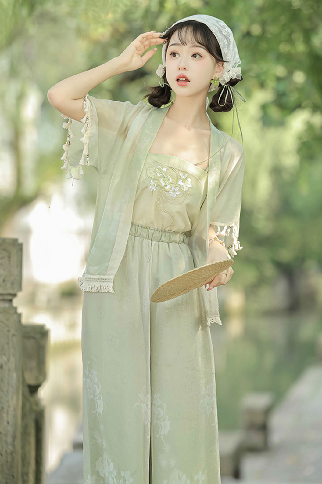Modern Hanfu with Purple Lantern Pants for Daily Commute - zilingzhou 紫菱舟