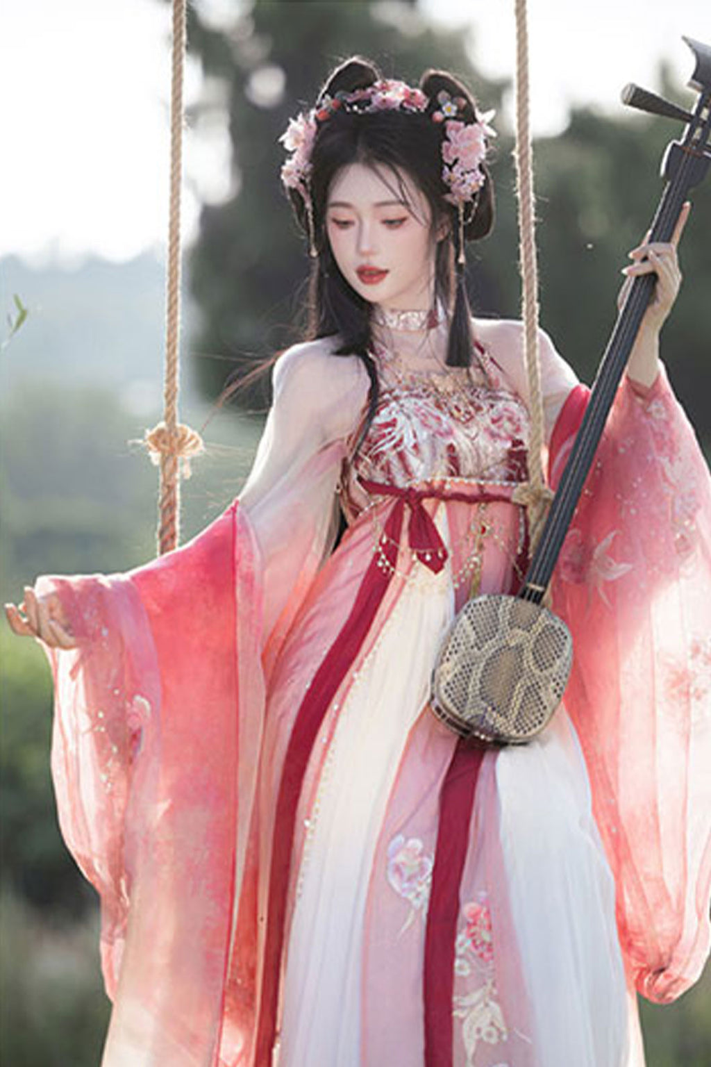 Myth & Legend hanfu wide sleeved robe pibo by Daji- 妲己