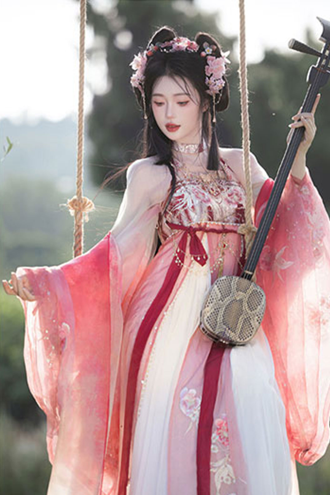 Myth & Legend hanfu wide sleeved robe pibo by Daji- 妲己
