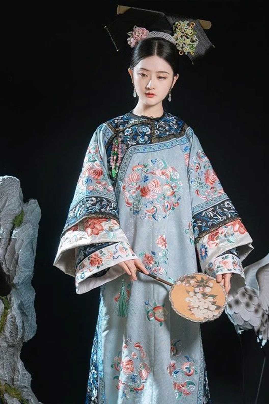 Qing dynasty hanfu Changyi Robe hanfu dress modern chinese style dress - zixiaogege 紫霄格格
