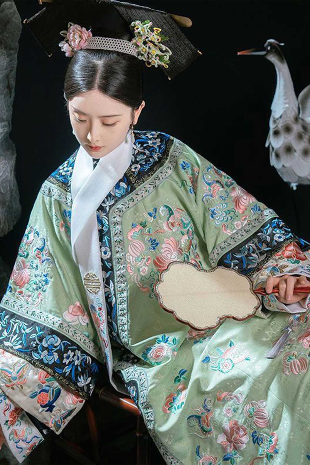 Qing dynasty hanfu Changyi Robe hanfu dress modern chinese style dress - zixiaogege 紫霄格格