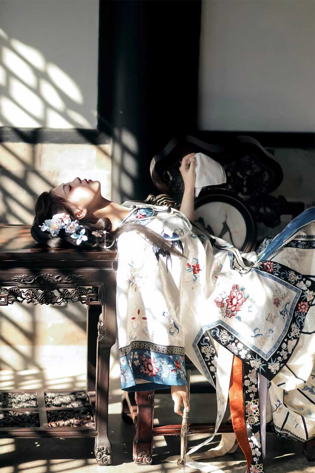 Qing dynasty hanfu mamian skirt hanfu dress for court style - yuweishang 雨薇裳
