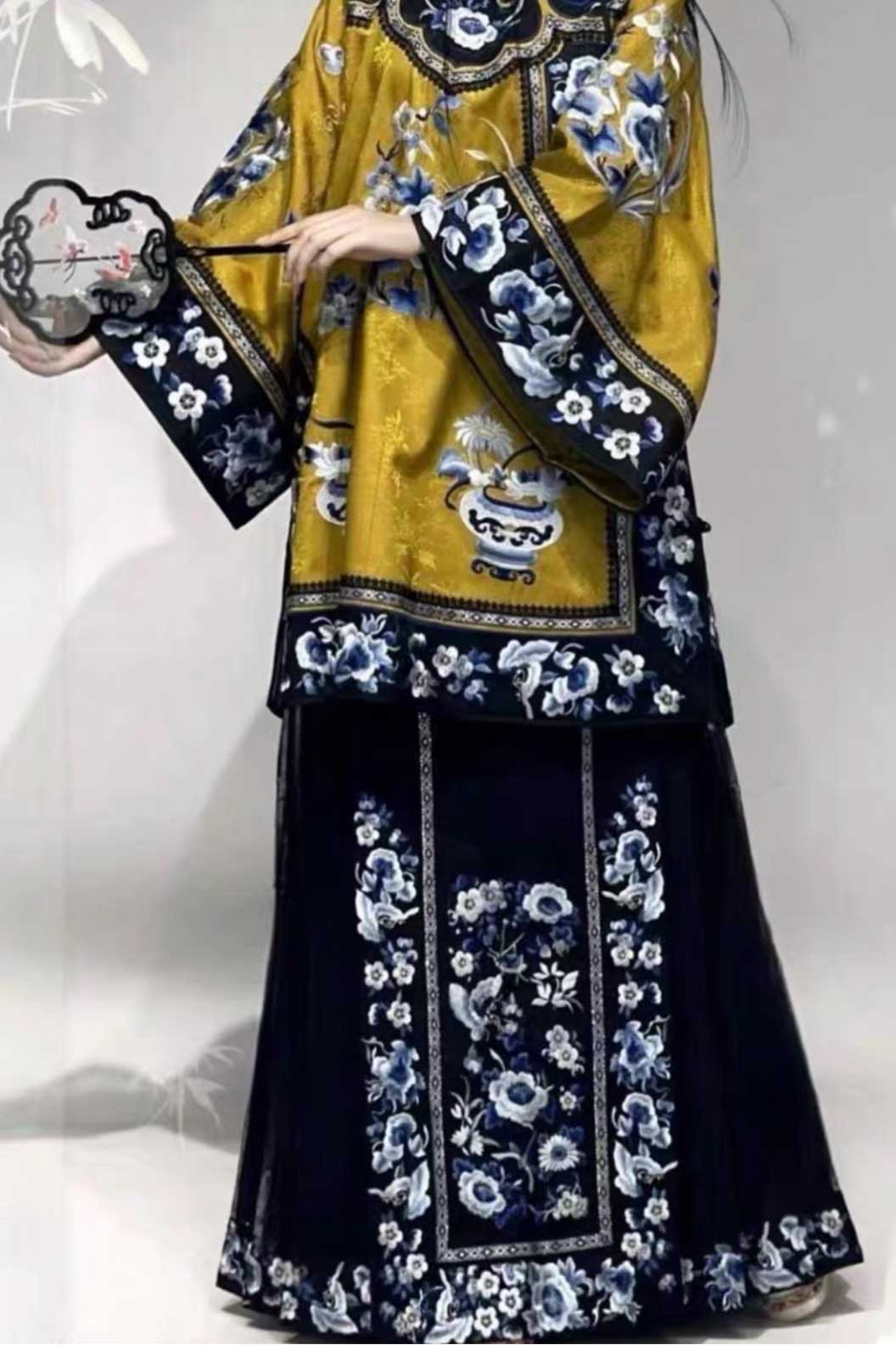 Qing dynasty hanfu traditional chinese clothing hanfu dress  with xunpu elements and mamian skirt - shaonainai 少奶奶