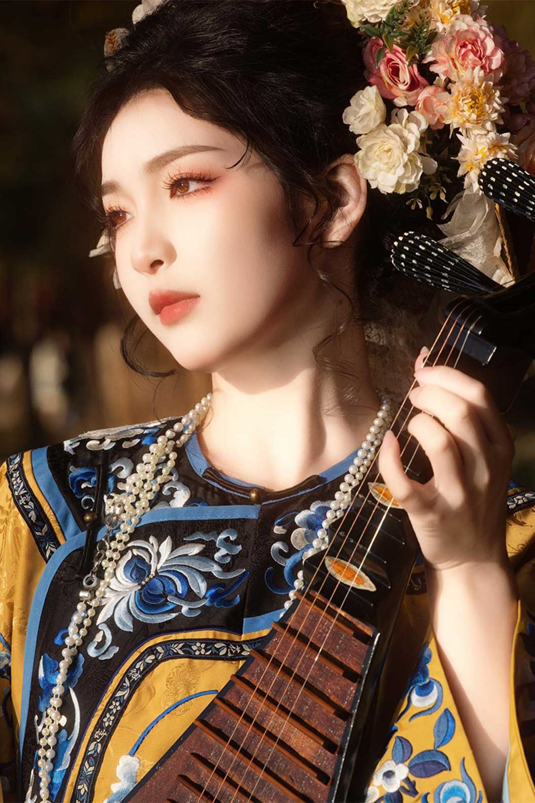 Qing dynasty hanfu traditional chinese clothing hanfu dress  with xunpu elements and mamian skirt - shaonainai 少奶奶
