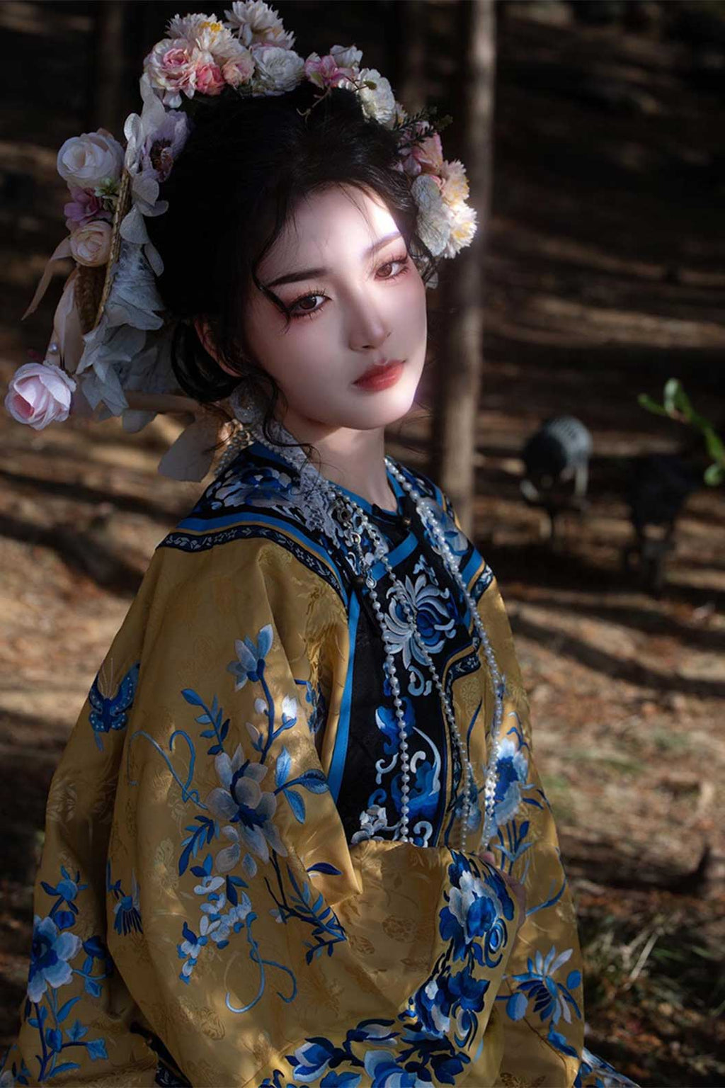 Qing dynasty hanfu traditional chinese clothing hanfu dress  with xunpu elements and mamian skirt - shaonainai 少奶奶