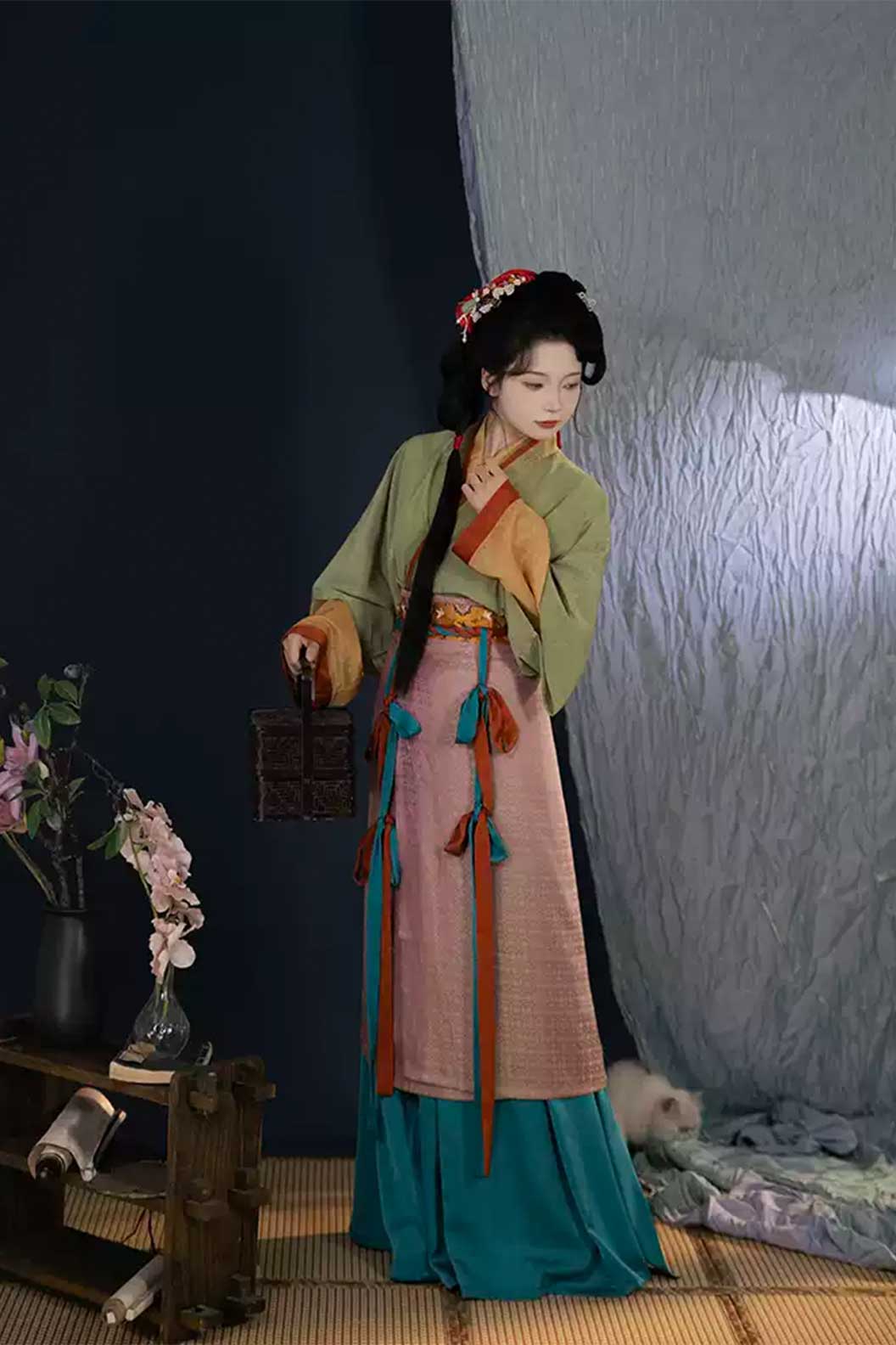 Song dynasty hanfu eight-panel skirt hanfu dress for spring - suxiao 素绡