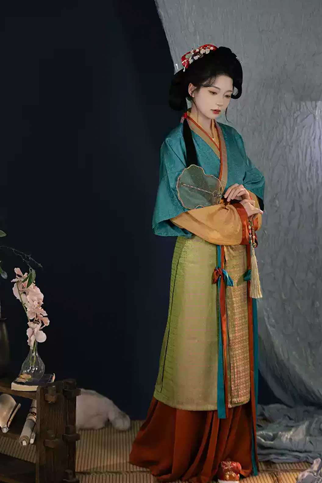 Song dynasty hanfu eight-panel skirt hanfu dress for spring - suxiao 素绡