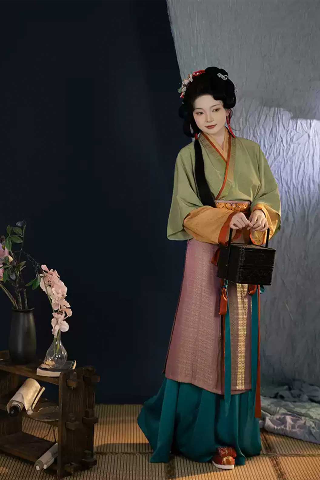 Song dynasty hanfu eight-panel skirt hanfu dress for spring - suxiao 素绡