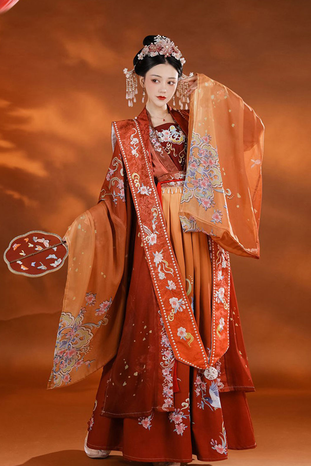 Song dynasty hanfu qiyao ruqun with peaceful joy- qingpingle 清平乐