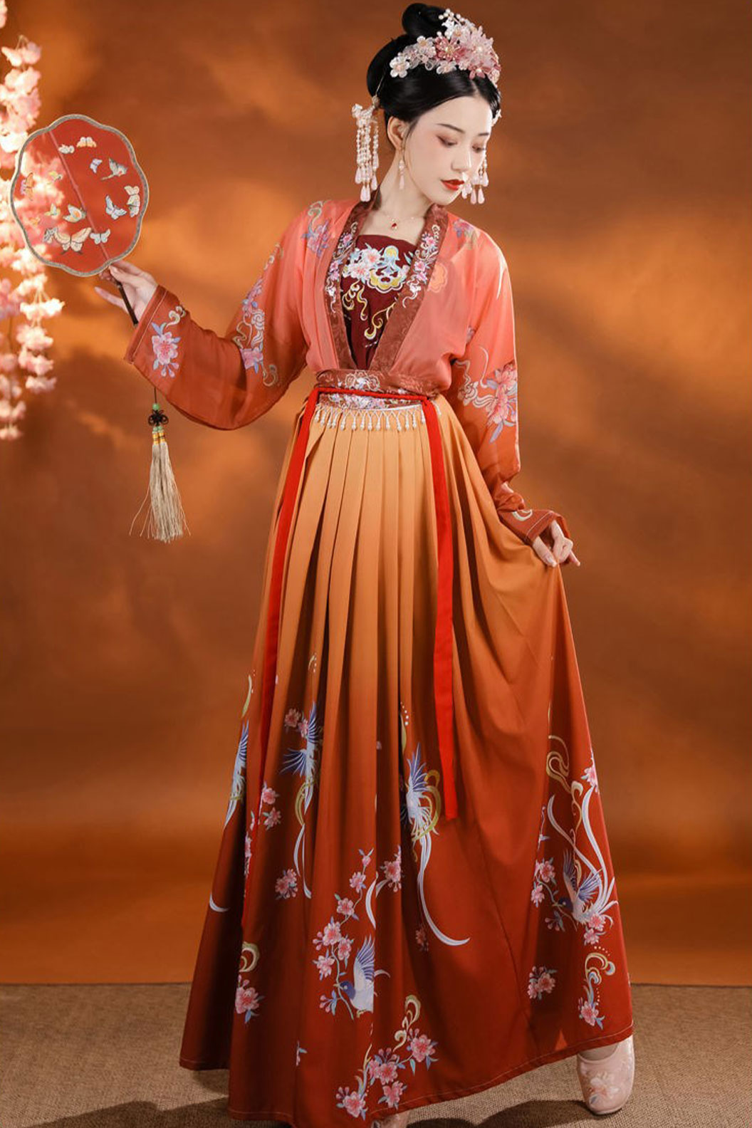 Song dynasty hanfu qiyao ruqun with peaceful joy- qingpingle 清平乐