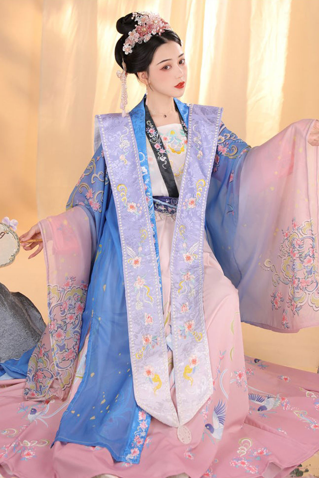 Song dynasty hanfu qiyao ruqun with peaceful joy- qingpingle 清平乐