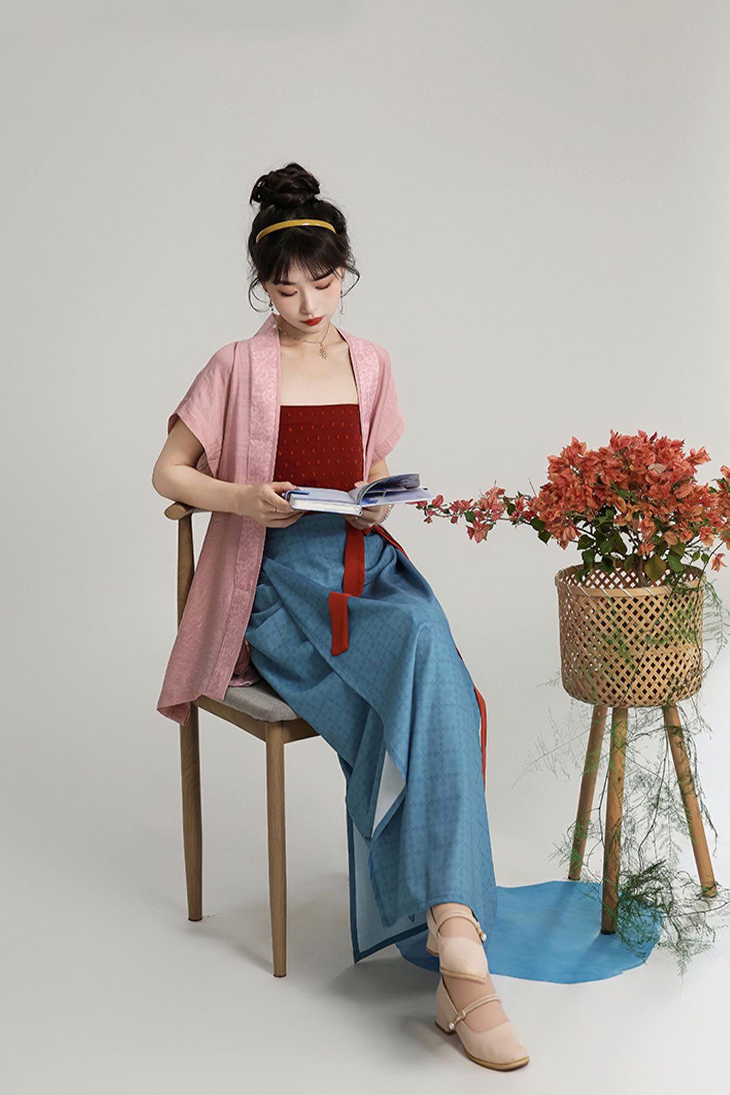 Song Dynasty Hanfu Swing Dress with Cardigan for Daily Wear - xiazhi 夏至