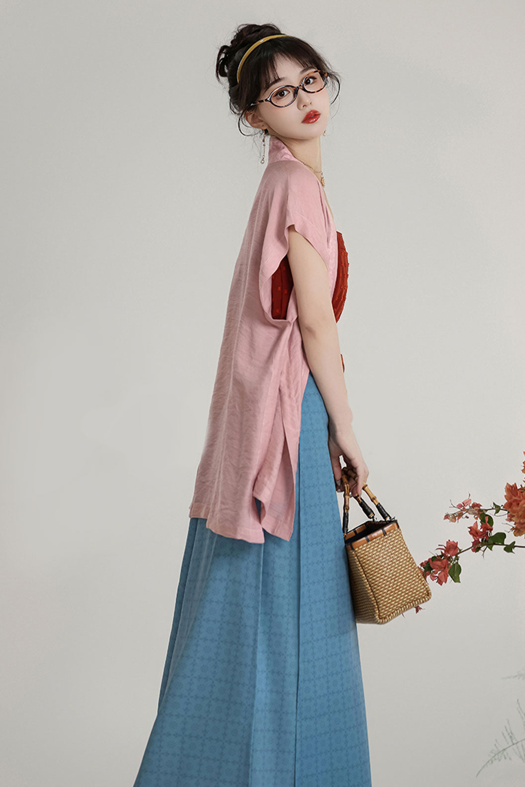 Song Dynasty Hanfu Swing Dress with Cardigan for Daily Wear - xiazhi 夏至