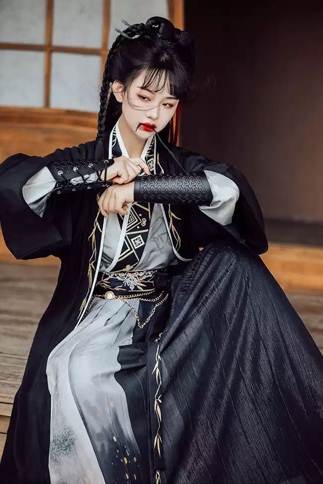 Song dynasty hanfu unisex 6 pieces hanfu with unparalleled bamboo - wushuang 无双