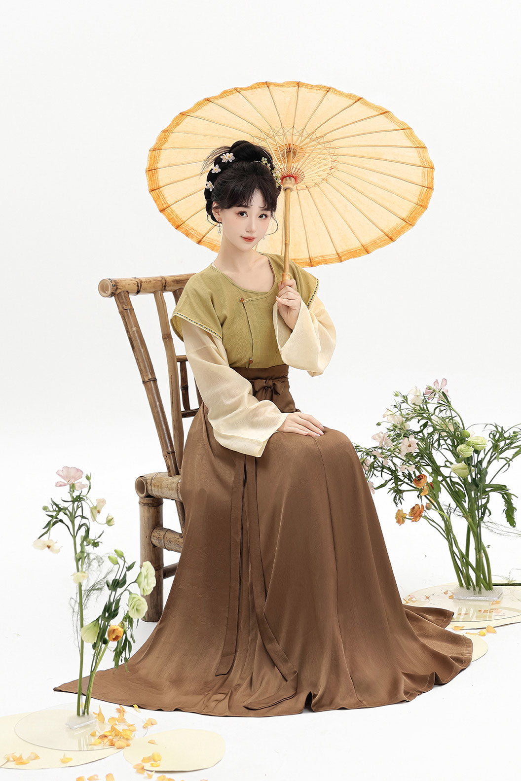 Tang Dynasty Clothing Beizi Spring Summer Set Purple Hanfu Dress - hehuan 合欢