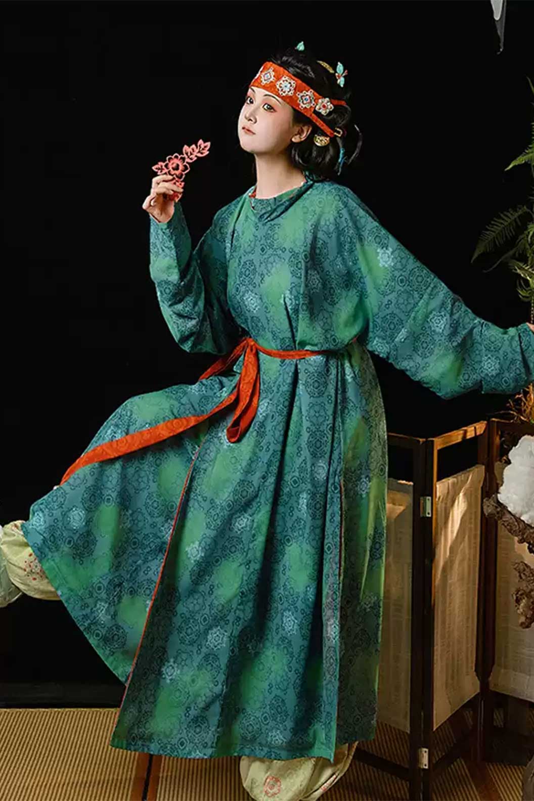Tang dynasty hanfu guofeng embroidery spring and summer - fuxinggaozhao 福星高照