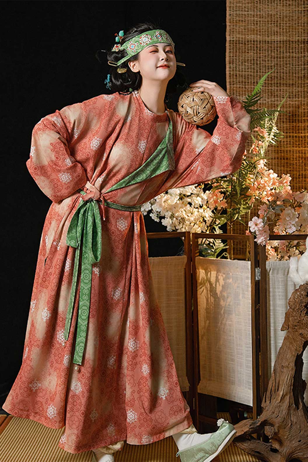 Tang dynasty hanfu guofeng embroidery spring and summer - fuxinggaozhao 福星高照