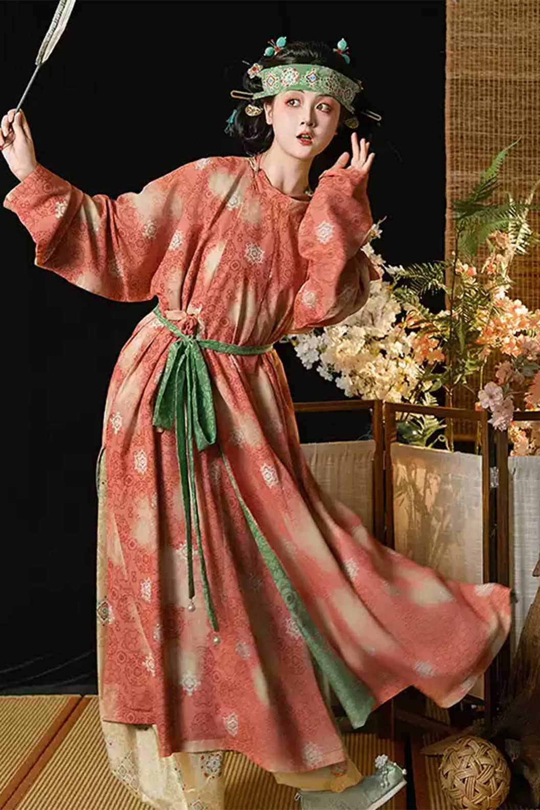 Tang dynasty hanfu guofeng embroidery spring and summer - fuxinggaozhao 福星高照