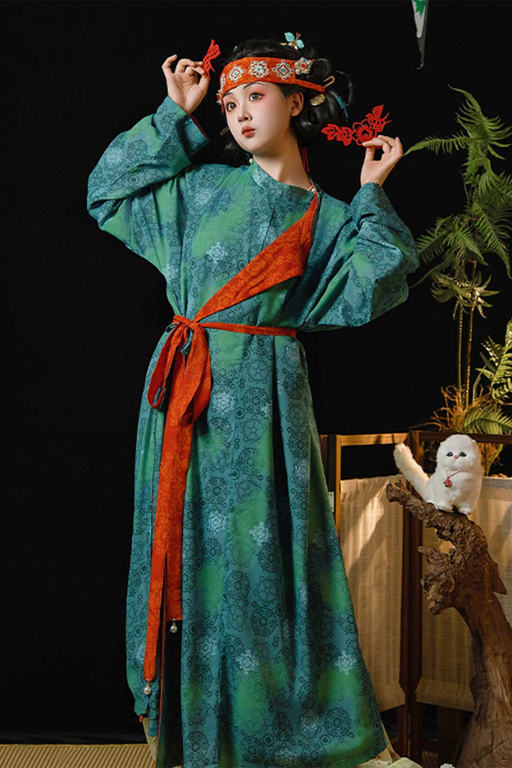 Tang dynasty hanfu guofeng embroidery spring and summer - fuxinggaozhao 福星高照