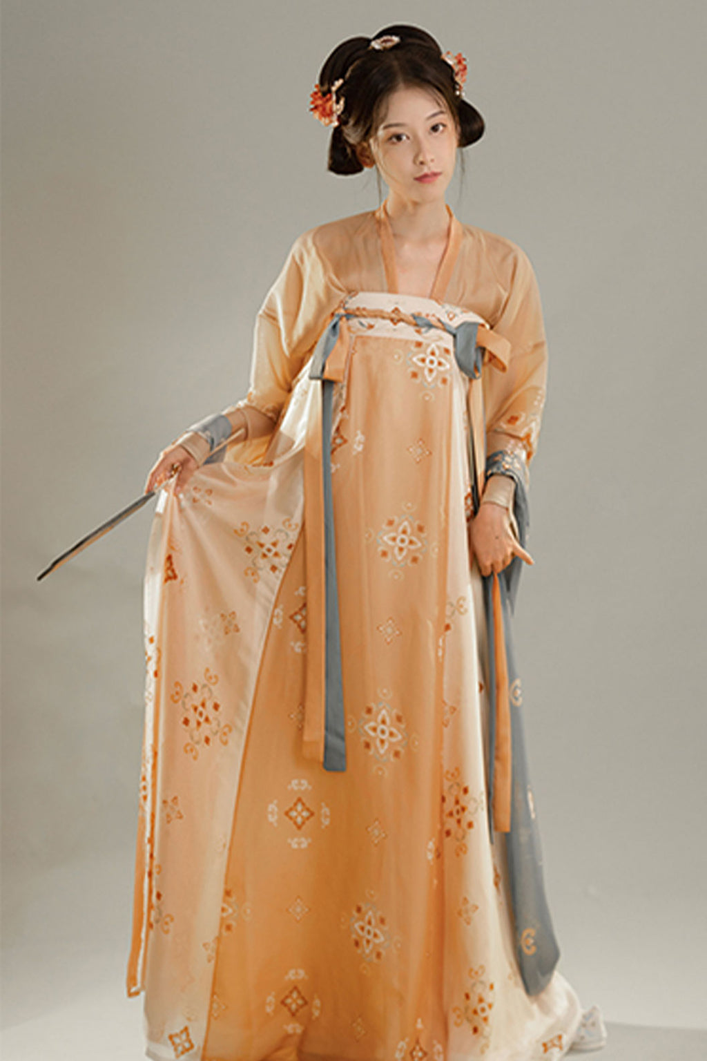 Tang dynasty hanfu one piece chest high pleated skirt - yanli 厌离