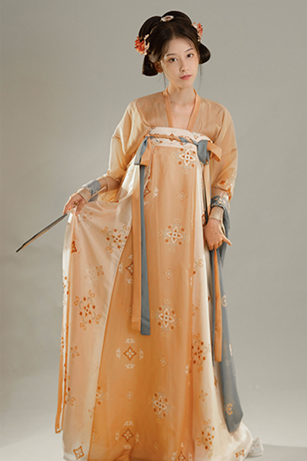 Tang dynasty hanfu one piece chest high pleated skirt - yanli 厌离