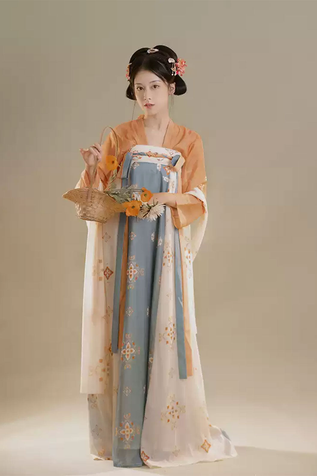 Tang dynasty hanfu one piece chest high pleated skirt - yanli 厌离
