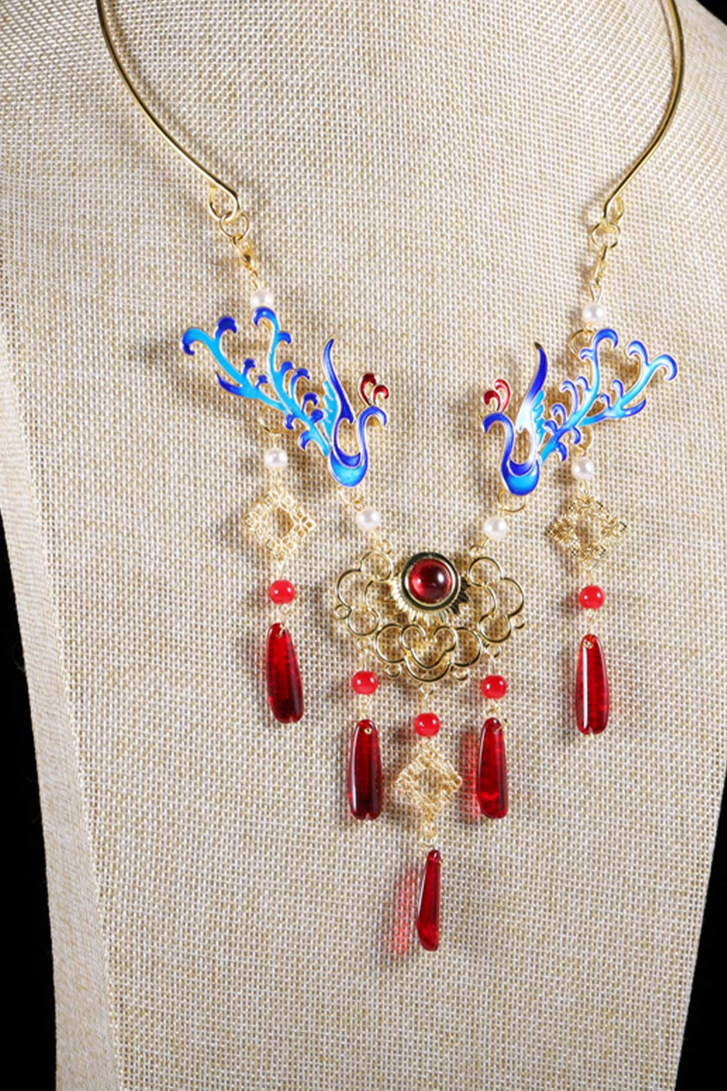 Tang Dynasty Longevity Lock Choker Chinese Style Necklace