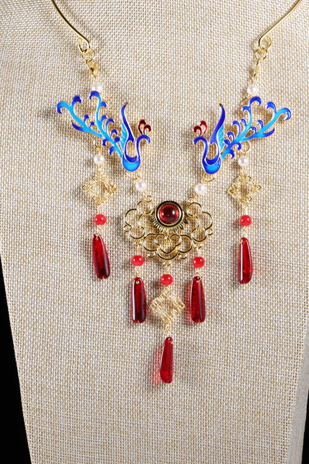 Tang Dynasty Longevity Lock Choker Chinese Style Necklace