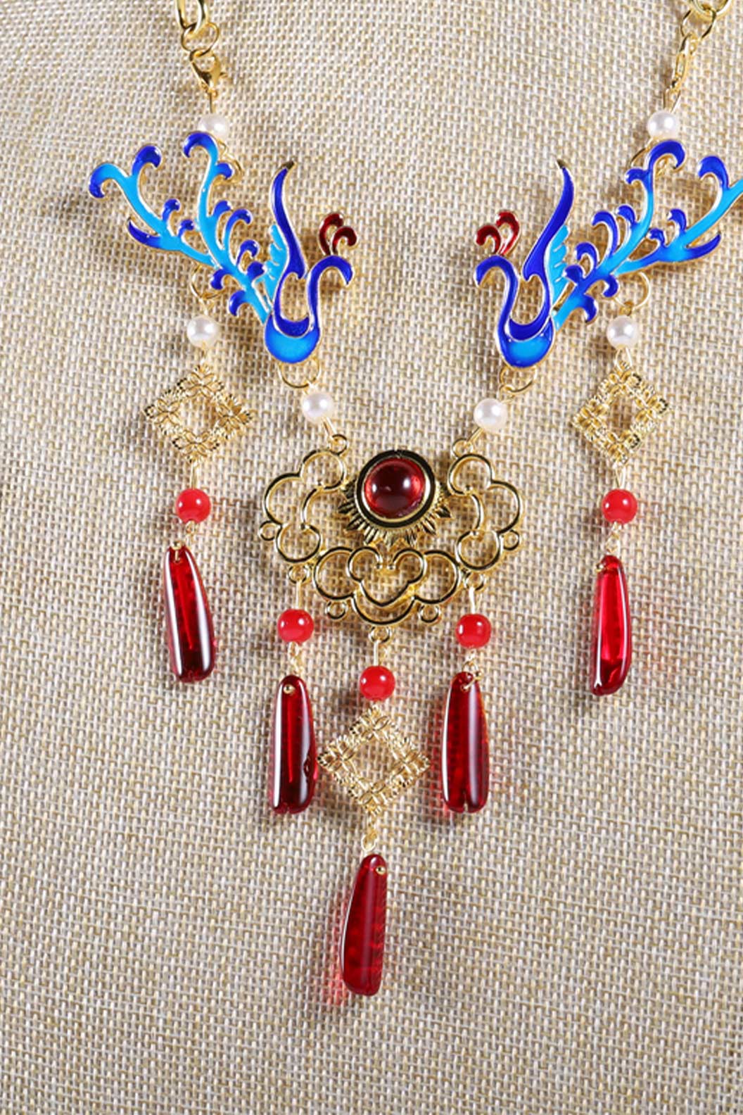 Tang Dynasty Longevity Lock Choker Chinese Style Necklace