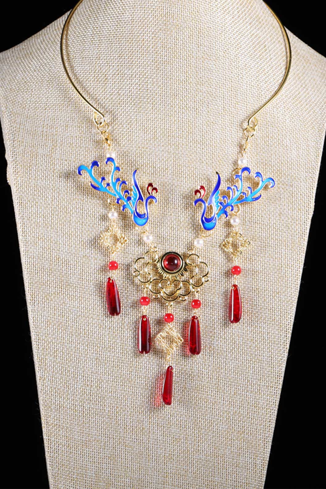 Tang Dynasty Longevity Lock Choker Chinese Style Necklace