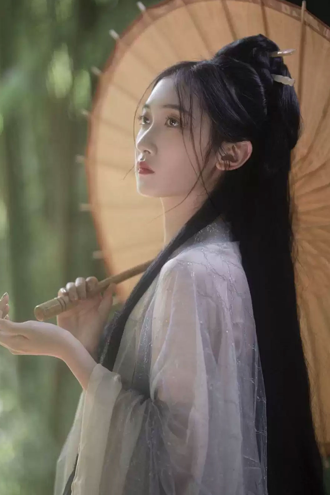 Tang Dynasty Purple Hanfu Dress Hezi Skirt and Wide Sleeve Shirt - wuxiao 雾绡