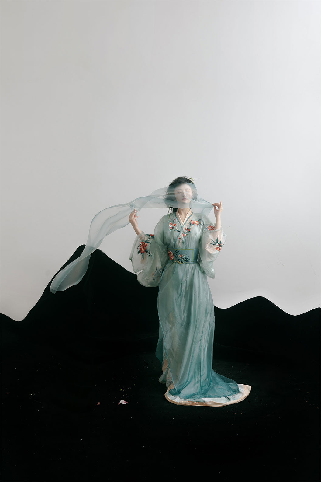 Song Dynasty Blue Hanfu Dress with Ruqun for Daily Wear - yunxi 云汐