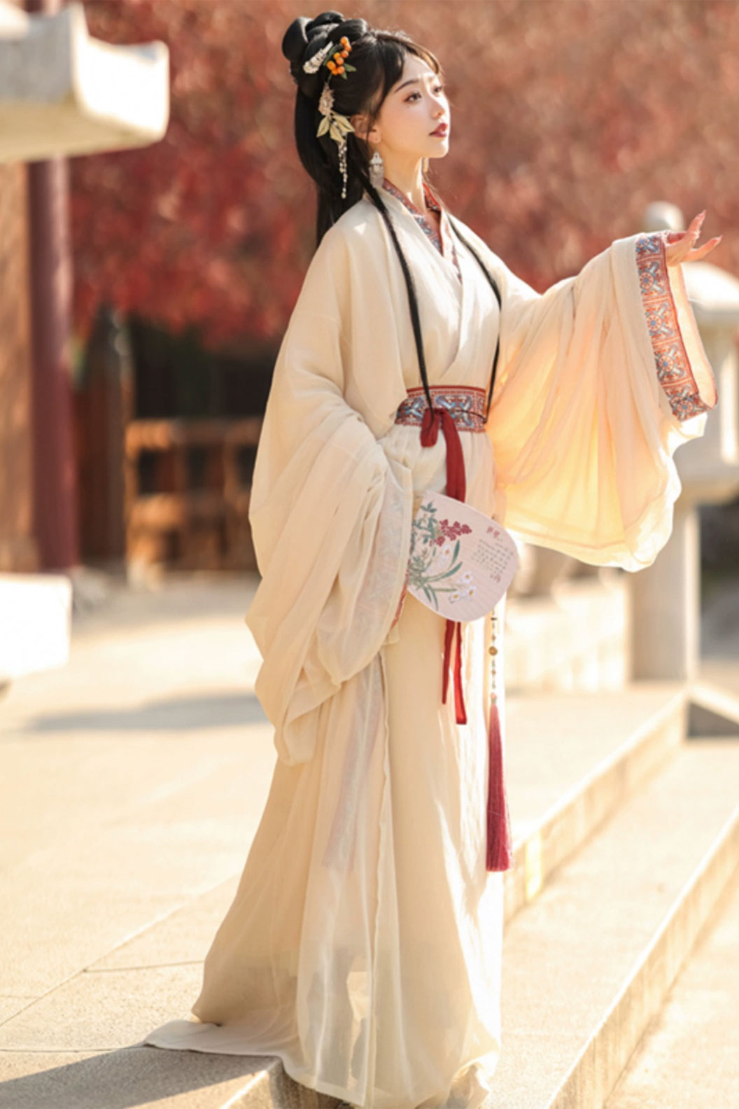 Warring states robe mashan style straight hem robe - mengyu 梦域