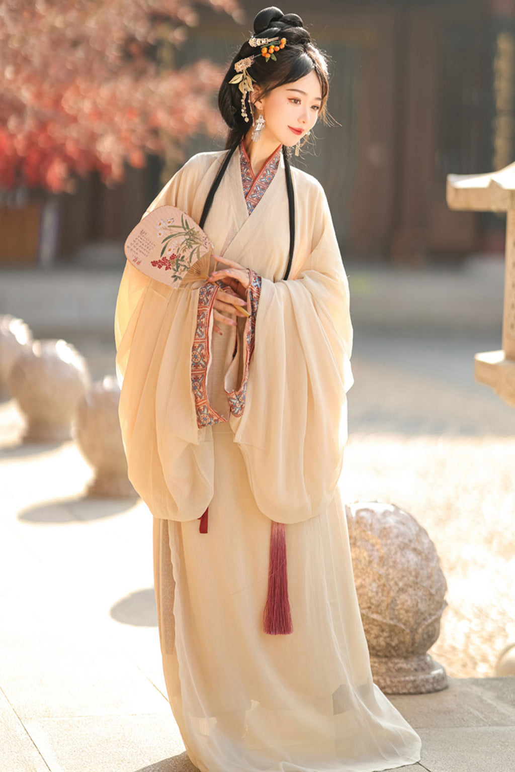 Warring states robe mashan style straight hem robe - mengyu 梦域