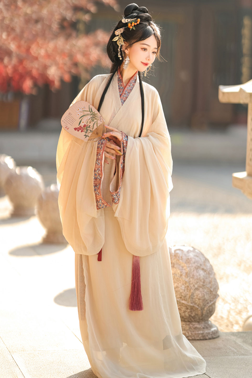 Warring states robe mashan style straight hem robe - mengyu 梦域
