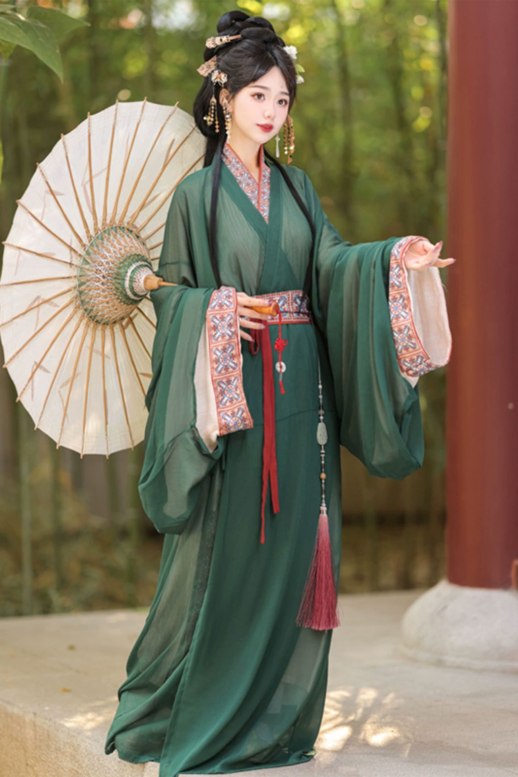 Warring states robe mashan style straight hem robe - mengyu 梦域