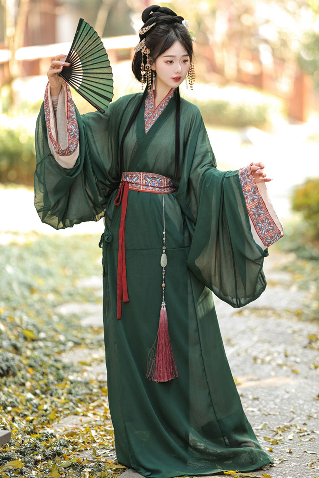 Warring states robe mashan style straight hem robe - mengyu 梦域