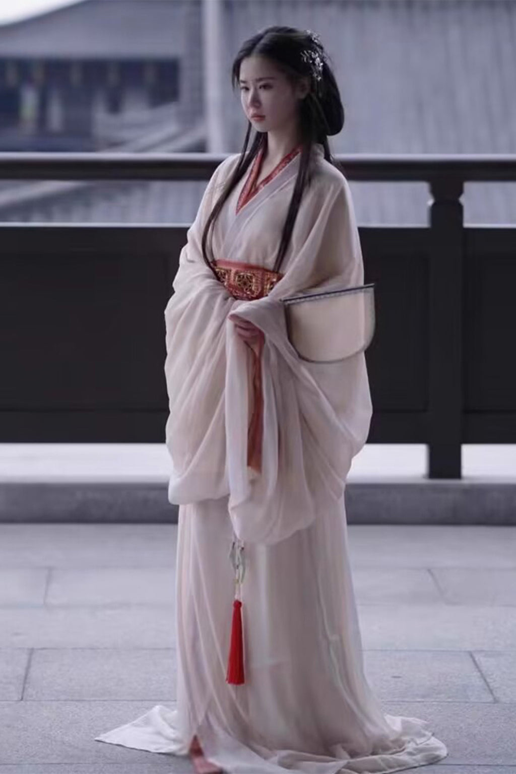 Warring states robe wide sleeved robe top with ruqun -xinghejiumeng 星河旧梦
